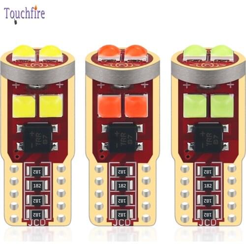 100PCS T10 W5W LED 194 3030LED 6smd Interior reading light Clearance light Dome Signal Side lamp Car Bulb 6000K 12V Ice Blue