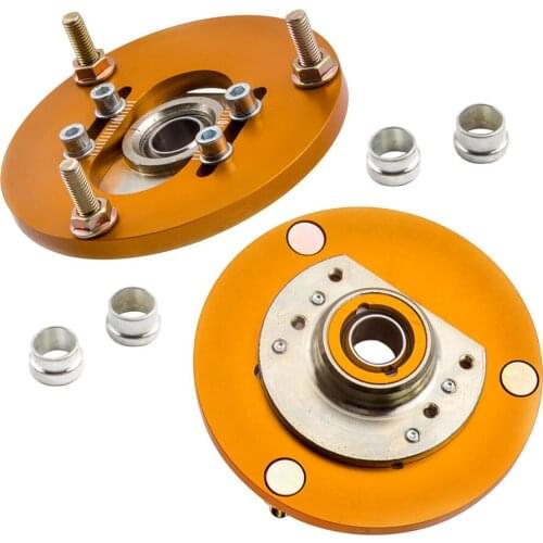 2Pcs Front Coilover Camber Plate For BMW 3 Series E46 318 325 328 M3 1998-2005 Top Upper Mount