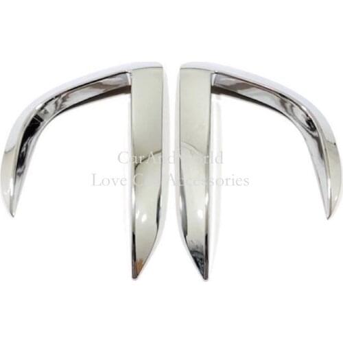 Exterior Front Fog Light Frame Lamp Eyebrow Cover Trims For Tesla Model Y 2020 2021 Carbon Fiber Car Garnish Accessories 2pcs