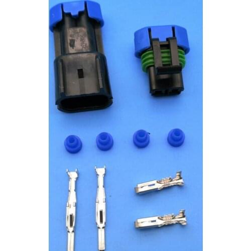 100 pcs 2 way sealed male and female Metri-Pack 280 series housing automotive waterproof electrical wire connector 15300027