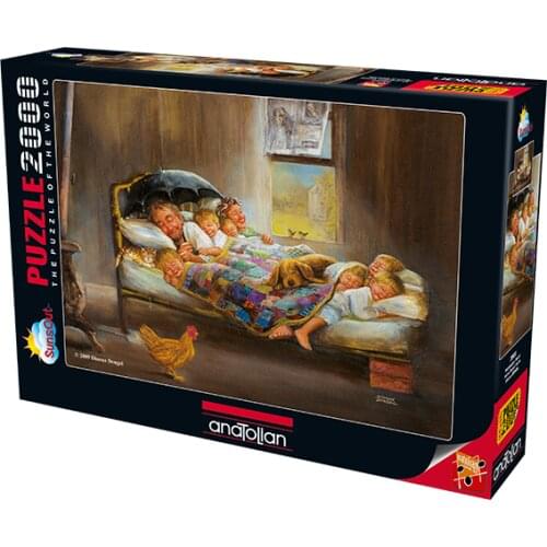 2000 pieces Anatolian Puzzle Mutluluğun Resmi Home Sweet Home For Adult&Kids Toy Educational Entertaintment Enjoy Games Fun