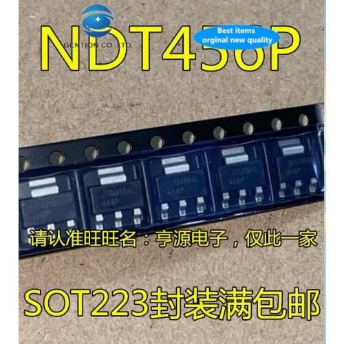 30 PCS 100% new and orginal real stock NDT456 NDT456P 456 p SOT223 MOS field effect tube