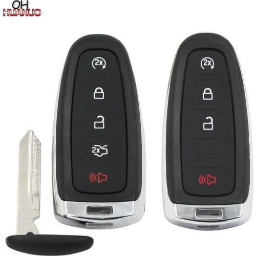 4/5 Buttons Remote Key Fob Case Shell For Ford Edge Explorer Escape Flex Focus for Lincoln MKS MKT