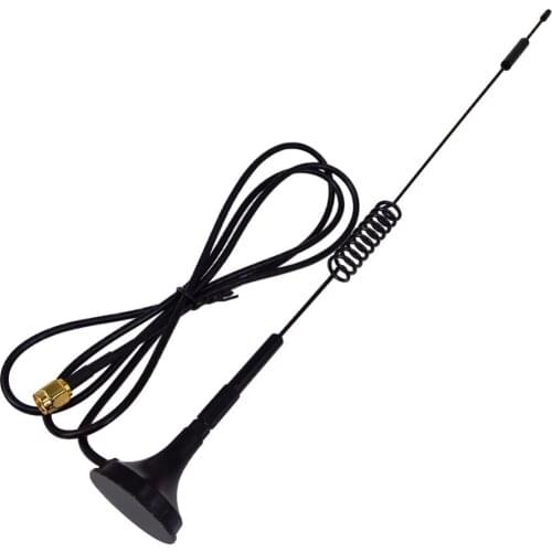 5pcs 4G Antenna 7-8 dbi LTE Double Screw Aerial 698-960 Mhz with magnetic base SMA Plug Male RG174 1M for Huawei B315/B525/B310