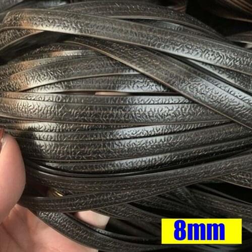 500g Embossing Black Gradient Synthetic Flat Rattan Material For Knit Repair Sofa Table Chair Basket Decoration