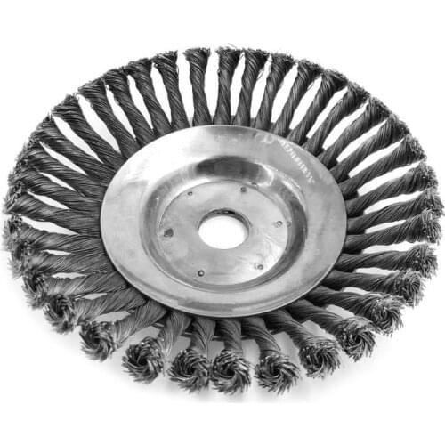 8 Inch Steel Wire Wheel Garden Weed Brush Lawn Mower Grass Eater Trimmer Brush Cutter Tools Parts