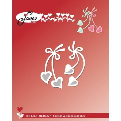 AliliArts Metal Cutting Dies Hanging Hearts diy Scrapbooking Photo Album Decorative Embossing PaperCard Crafts Die