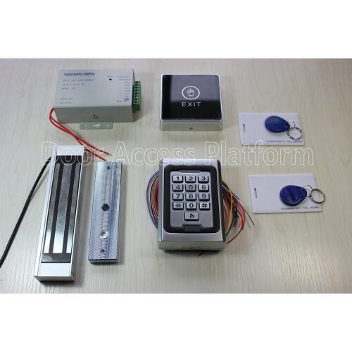 Standalone reader Door Safety system Off-line keypad+Password access control terminal machine with magnetic lock, power supply