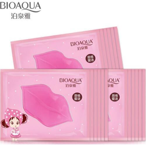 BIOAQUA 50pcs Lip Skin Care Crystal Collagen Lip Mask Moisture Essence Lip Care Pads