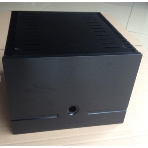 Height 160mm black Full aluminum Power amplifier chassis/Class A desktop amplifier chassis/AMP case Enclosure/Box DIY
