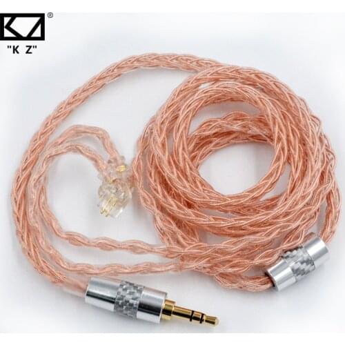 KZ OFC Oxygen-Free Copper Upgrade Cable 152 Cores 0.75mm 2 Pin Earphone Wire for ZSN ASX ASF AST ZAS ZS10 Pro CCA C12 A10 CA04