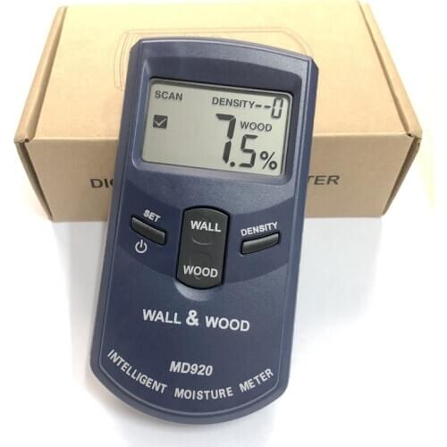 MD920 Wall Wood Moisture Meter 10 Grade Density Digital Inductive Wall And Wood Humidity Tester Damp Detector Measuring Tools