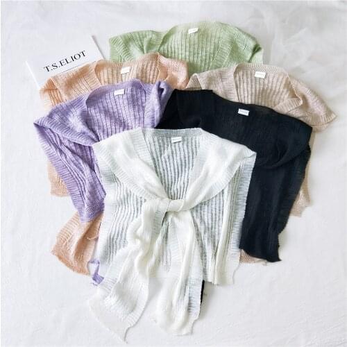 Fashion Solid Color 2020 Women Scarf summer Hijabs Sunscreen beach towel Long Lady Shawls Scarves Wraps W115