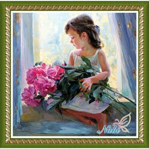 People crafts dmc pictures 737GG - Square diamond mosaic painting Diamond embroidery cross stitch