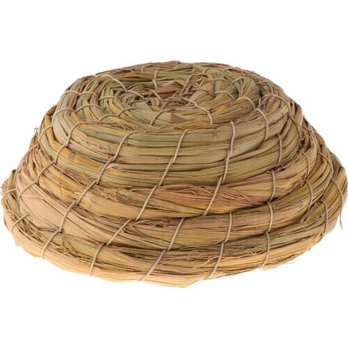 Handwoven Straw Bird Nest Cage Bird House For Parrot Pigeon Sleeping