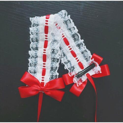 Baby girls lace headband kids girl lolita hair band with bowknot