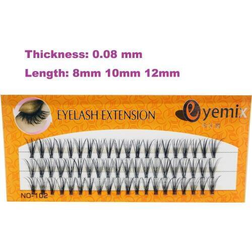 3D MINK Eyelash 0.08 thickness 60 Knots High Quality Eyelash Extension 20 pcs/Knot Lenght 8mm/10mm/12mm