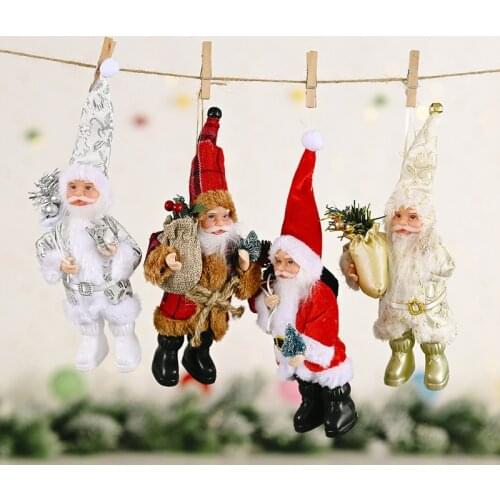 Christmas Party Decoration Home New Year Gift Party Home Decoration Supplies Gift Sitting Santa Claus Doll Christmas Ornament