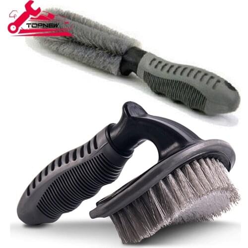 Wheel and Tire Cleaner Brush Rim Brush Vehicle Tyre Cleaning Brushes for Cars Trucks Spokes Barrels Brake Calipers