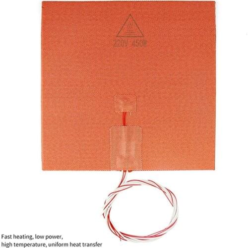 For Voron 3D Printer 250*250MM 220V 450W Silicone Heating Pad Heater Pad w/ Solid State Relay