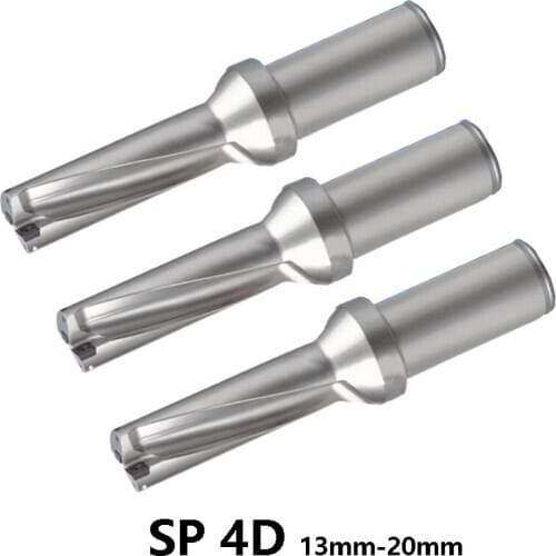 BEYOND SP 4D Type U Drill Indexable Drill Bit Shallow Hole CNC 13mm-20mm use Carbide Inserts SPMG Fast Drill Bit