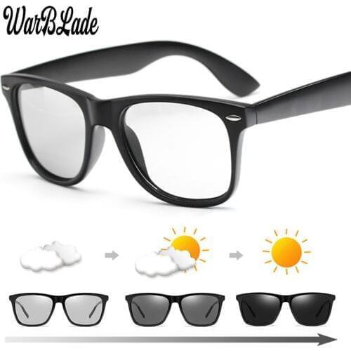 WarBLade Men Day Night Driving Photochromic Sunglasses Polarized Chameleon Discoloration Sun glasses Men Women Goggles Glasses