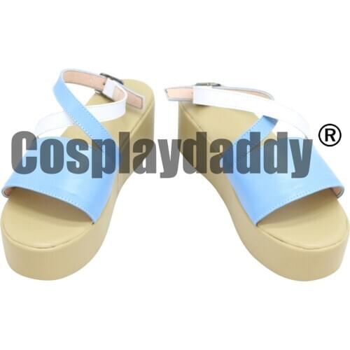 Fate/Extella Caster Servant Kitsune Tamamo no Mae Summer Vacation Vacances d'ete Ver. Game Anime Cosplay Platform Shoes X002