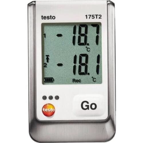 Testo 175-T2 2-Ch. Temperature Data Logger Internal (NTC) and Ext Sensor (NTC) 0572 1752