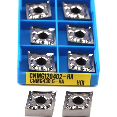 CNMG120402 HA H01 CNMG120404 HA H01 Turning Insert CNMG120408 HA H01 CNC Metal Lathe Tool Carbide Blades For Aluminum Processing