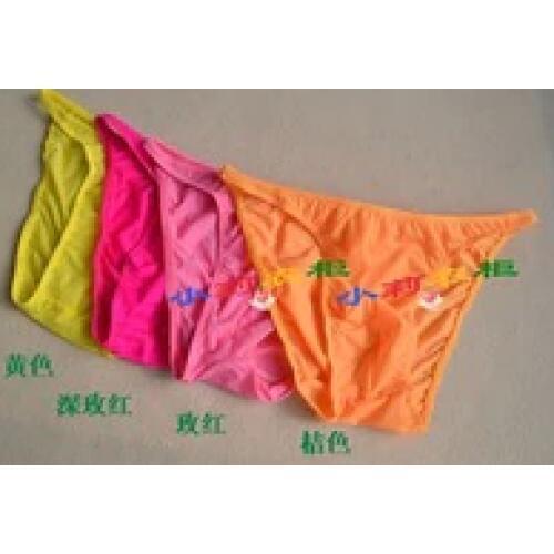 Mens underware male briefs low-waist male panties fork viscose translucent panties briefs