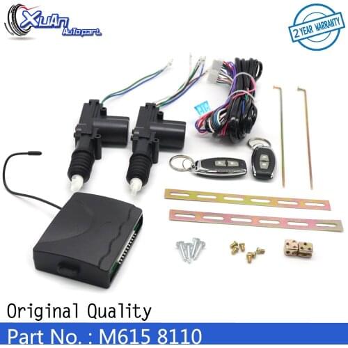 XUAN M615 8110 24V Universal Central Door Lock Locking System Auto Remote Control Vehicle Keyless Entry System For Truck 2 Doors