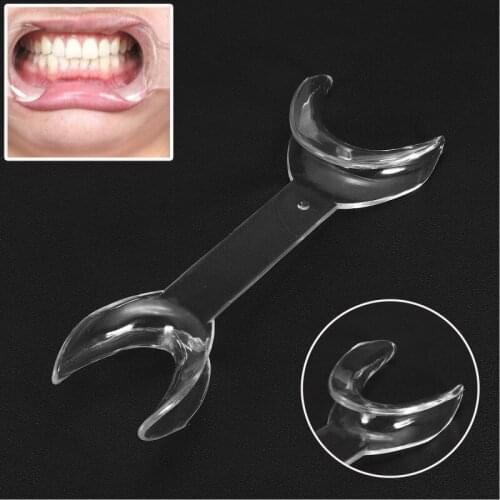 1/2pc Large Dental Intraoral Cheek Lip Retractor Clear Double Head T Shape Mouth Openers Autoclavable Tooth Whitening Tool