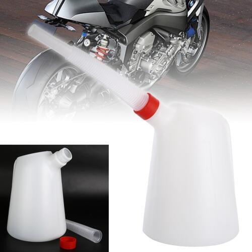 1pc Universal Plastic Oiler 5 Litre Garage Oil Fuel/Oil Measuring Jug With Flexible Spout For Car Motorcycle