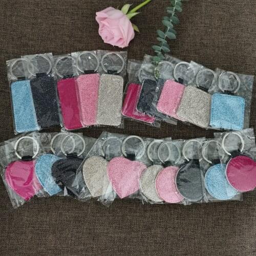 15pcs/lotFree Shipping Blank Sublimation Bling Leather Pendant Tags Key Chains DIY Printing Sublimation Ink Transfer paper Print