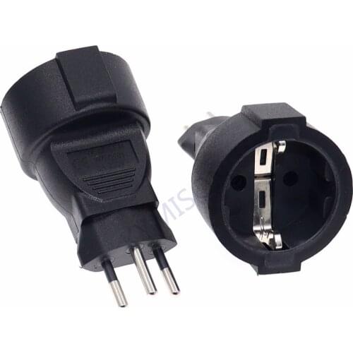 3 pin Swiss Socket Adaptor Embedded Swiss EU German Plug Adapter Converter Plug WA-0181 Swiss Plug to French Plug