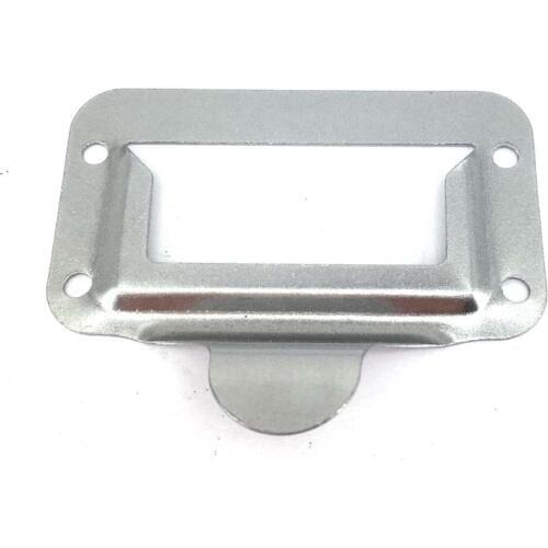 5PCS Silver Tone Drawer Box Case Cabinet Card Label Holders Drawer Cupboard Filing Cabinet Furniture Label Frame Handle 73*59MM