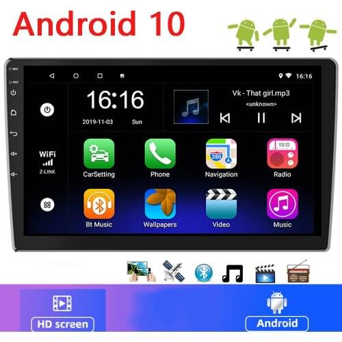 Android 10 2din car radio 10 inch 2.5D GPS navigation WIFI Bluetooth connection car multimedia player Universal