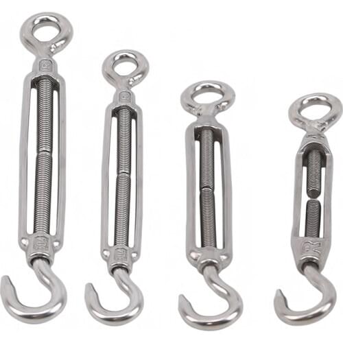 Bolt M4 M5 M6 M8 Stainless Steel Turnbuckle Rigging Screw Closed Body Jaw Turnbuckle For Boat Yacht Tool
