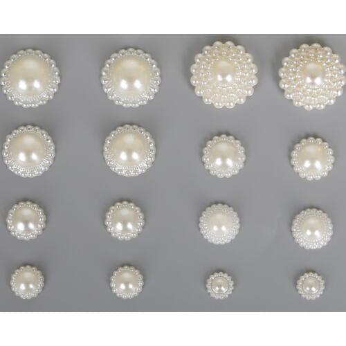 36 Styles Cheap Handcraft Ivory ABS Imitation Pearls Multi-Size Flower Star Bowknot Beads for DIY Jewelry Garment Craft Making