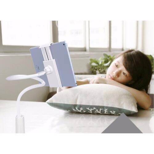 Tinhofire Flexible 100CM Long Arm Tablet PC Holder Stand Lazy Tablet 360 Rotating Mount Bracket for 4-10.6inch Phone Ipad Tablet