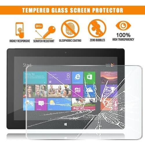 For Microsoft Surface RT Tablet Tempered Glass Screen Protector Scratch Resistant Anti-fingerprint Film Cover
