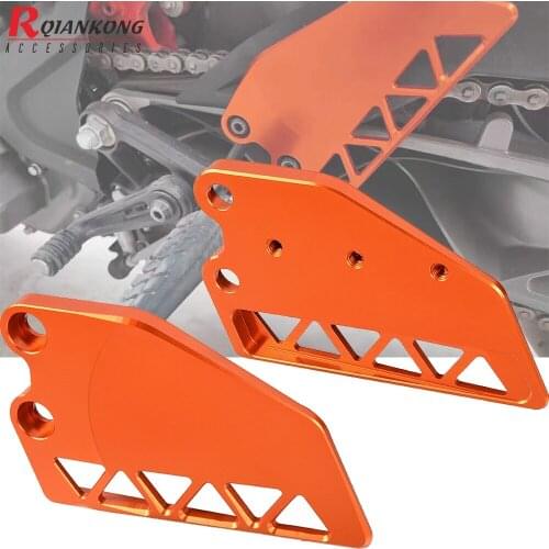 390 Motorcycle CNC Front Foot Peg Heel Protective Cover Brake Cylinder Guard For 125 250 390 2017 2019 2020