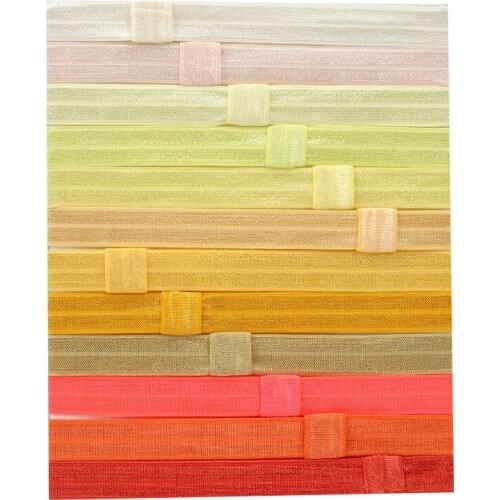 Xugar 12pcs/lot Spandex Elastic Hairband For Women Girls Colorful Hairbands DIY Headwear Craft Decor Children Hair Accessories