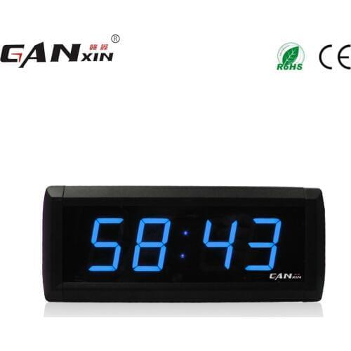 [Ganxin]1.8" modern design Led Countdown timer electronic wall clock with blue color