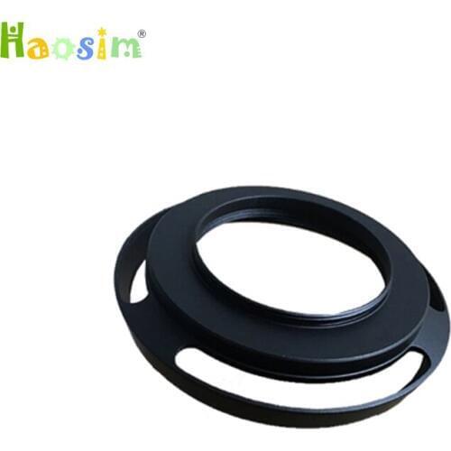 37mm Black Vented Curved Metal camera lens Hood for Olympus 14-42 EZ mask EP5 EPL7 EM10 II biscuit lens