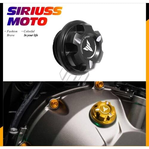 Motorcycle Engine Oil Cap Bolt Screw Filler Cover Case for Yamaha MT-03 MT-25 MT-07 TRACER MT-10