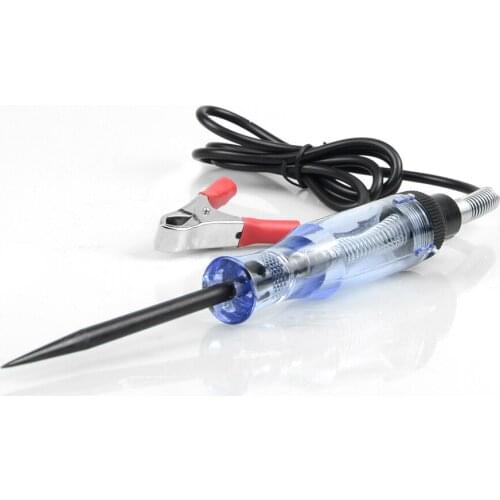 Best Auto 6V 12V 24V DC Car Truck Voltage Circuit Tester Light Bulb Automobile Maintenance Tool Car Test VoltMet Long Probe Pen