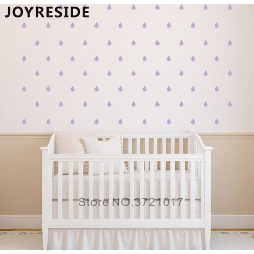 Set Patterned Raindrops Wall Sticker Home Kids Bedroom Wall Decor Beautiful Wall Decals Vinyl Design Raindrop Set Patterned M434