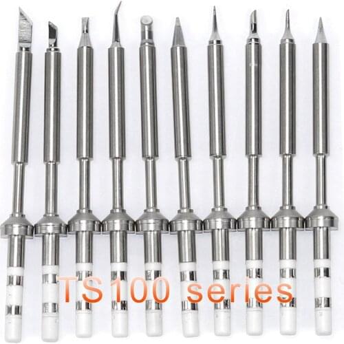 TS100 Soldering Iron tips Replacement Various models of Tip Electric Soldering Iron Tip K KU I D24 BC2 C4 C1 JL02
