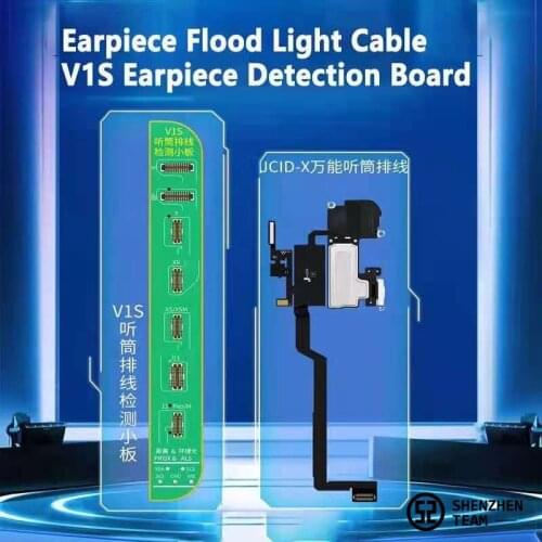 JC V1S Receiver FPC Detection Board Earpiece Speaker Flex Cable Adaptor for IP 8-11Pro Max True Tone Face ID Repair Programmer